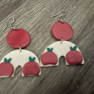 Apple teacher earrings